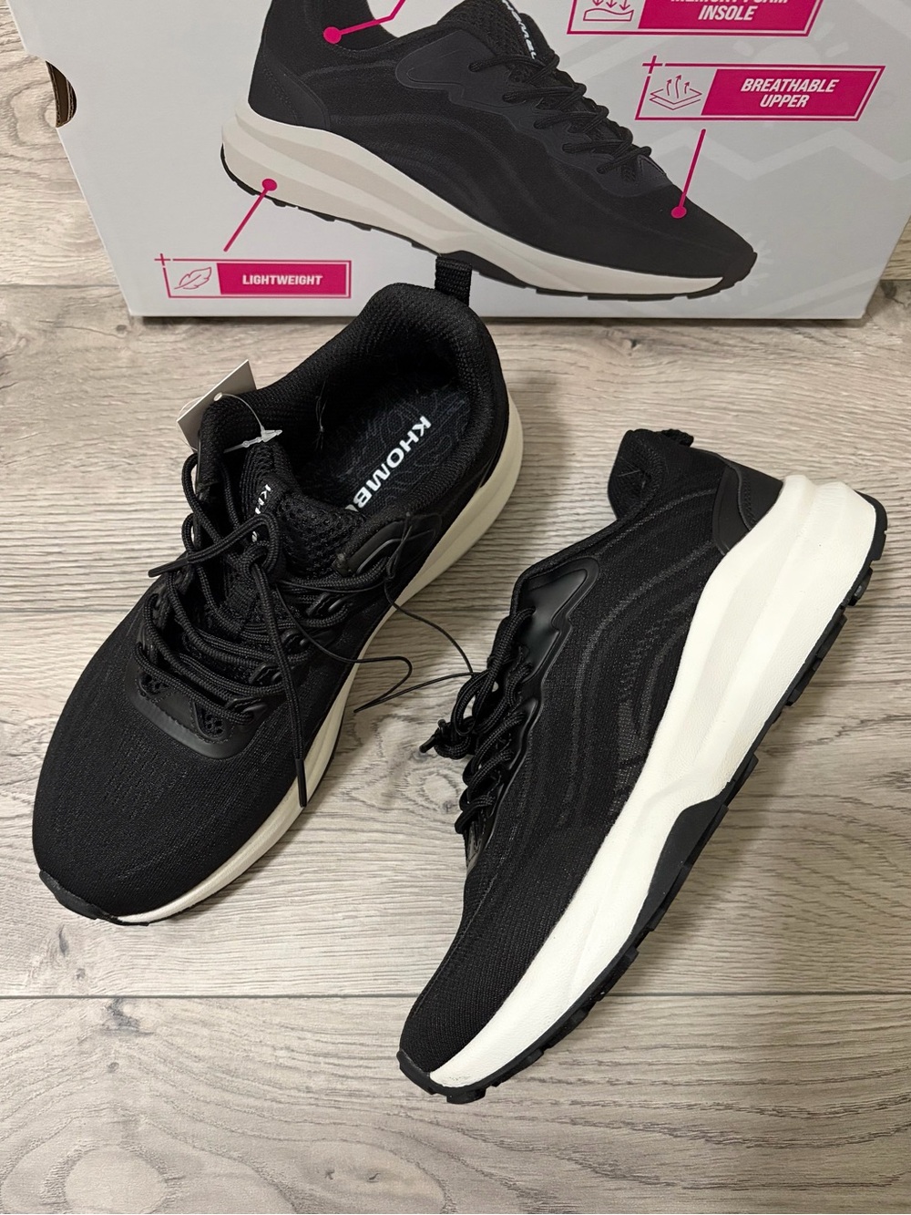 KHOMBU black and white woman’s sneakers